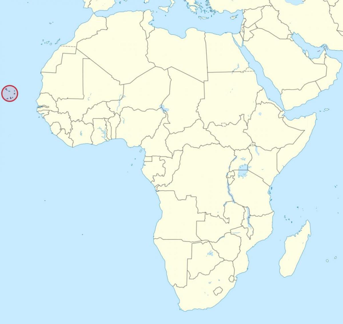 Cabo Verde afrika mapa