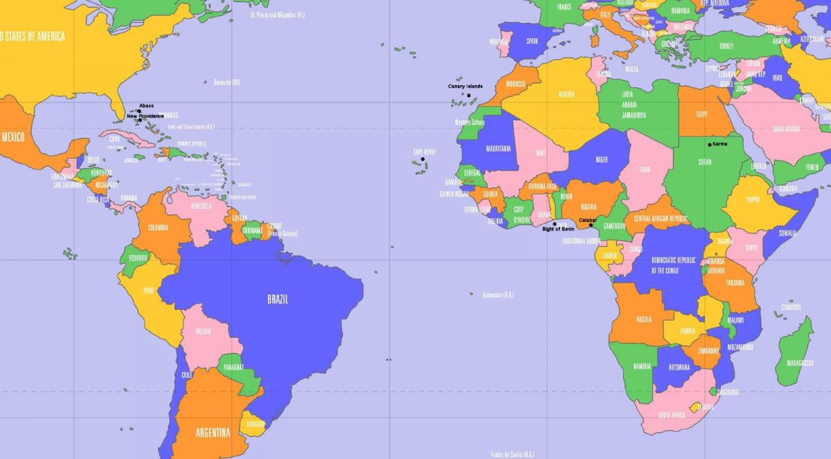 Cabo Verde kokapena munduko mapa