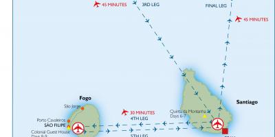 Mapa Cabo Verde aireportuetan