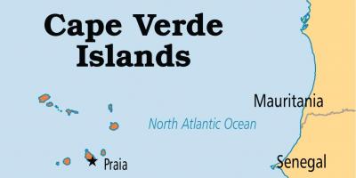 Mapa mapa erakutsiz Cabo Verde uharteak
